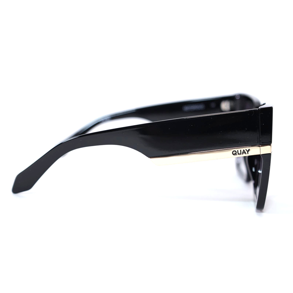 Quay Australia NOTORIOUS Oversized Womens Sunglasses - Black/Smoke - NWT - Picture 7 of 11